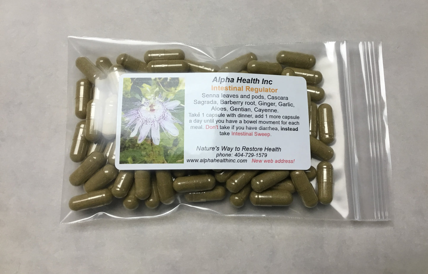 Intestinal Regulator 100 "00" capsules