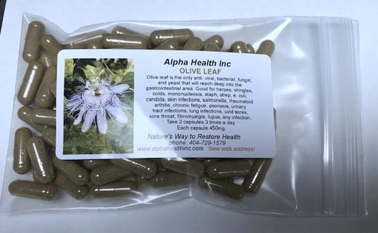 Olive Leaf 100 "00" capsules